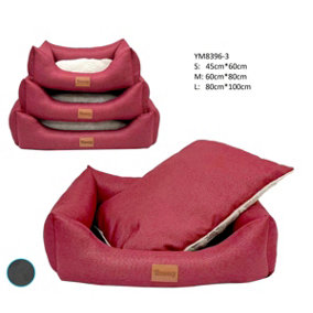 Extrastar DOG BED Red Double-Sided Internal Cushion Large
