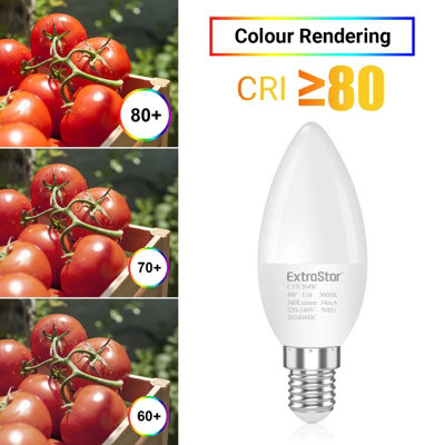 ExtraStar E14 6W 750lm LED Candle Filament Light Bulb, 3000K Warm White, 6 Pack