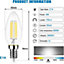 EXTRASTAR E14 LED Filament Candle Bulbs 6W warm white,2700K (pack of 10)