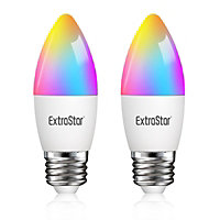ExtraStar E27 6W WIFI LED Smart Light bulb, pack of 2