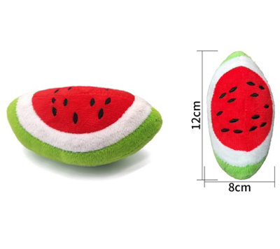 Extrastar Fabric Water Melon Squeaky Pet Toys