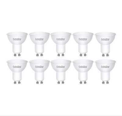 ExtraStar GU10 7W 560lm LED Light Bulb, 6500K Daylight, 10 Pack