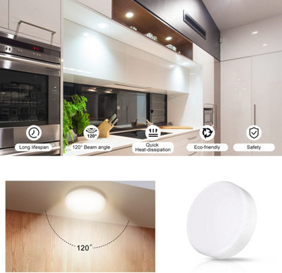 Extrastar GX53 LED Bulb 9W Daylight 6500K Under Cabinet Cupboard Lighting
