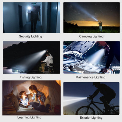 Extrastar LED Flash Light Torch, USB Rechargeable, IP33