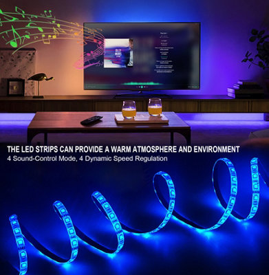 Extrastar LED Strips Light with Remote Control, power by USB, 3M