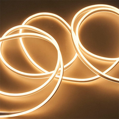 Extrastar Neon LED Strip 5M Cable with Power Adapter, Warm White, IP65, Christmas Halloween decorations