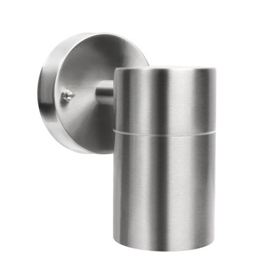 Extrastar Outdoor Down Wall light Stainless Steel  IP44 (GU10 6W included)