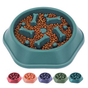 Extrastar pet slow feeder bowl, puzzle feeder 22.5x20.5x5cm Blue