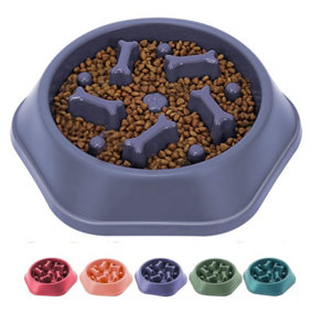 Extrastar pet slow feeder bowl, puzzle feeder 22.5x20.5x5cm Purple