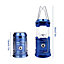 Extrastar Solar LED Camping Lantern Torch Blue 2 mode 5W 6500K IP44 Rechargeable, Powerbank