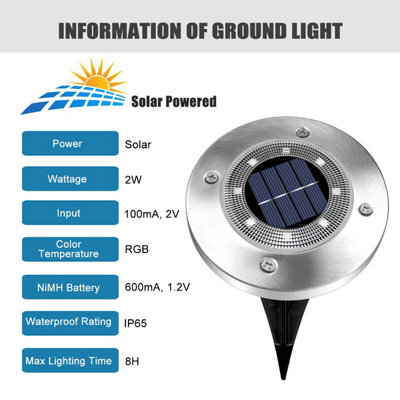 Extrastar Solar outdoor garden light IP65, 3000K, Pack of 4