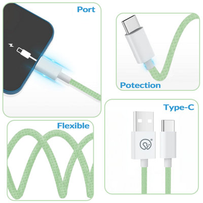 ExtraStar USB Type-C Charging Data Cable, 3A 1.2m