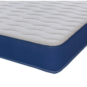 Extreme Comfort Cooltouch Colours Ocean Blue Wave Hybrid Memory Foam & Innerspring Mattress 2ft6 Small Single