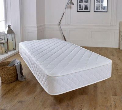 Extreme Comfort Cooltouch Plus Diamond Essentials Foam Free Pinna-Coil Bonnell Innerspring Value Mattress 2ft6 Small Single
