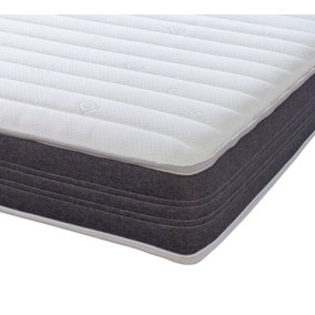 Extreme Comfort Grey Sirocco 18cms Deep Hybrid Spring & Memory Foam Mattress 4ft Small Double