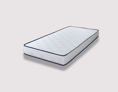 eXtreme comfort ltd, Small Single - 2ft6" Damask Dual Sided Flat Sleep Surface Kids Value Essentials Foam Free Spring Mattress