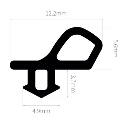 ExtrudaSeal B204 (White) Bubble Gasket - 50m