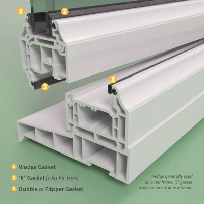 ExtrudaSeal B204 (White) Bubble Gasket - 50m