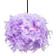 Eye-Catching and Modern Small Lilac Feather Decorated Pendant Lighting Shade