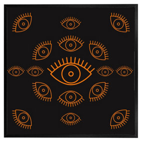 Eye icon (Picutre Frame) / 30x30" / Oak