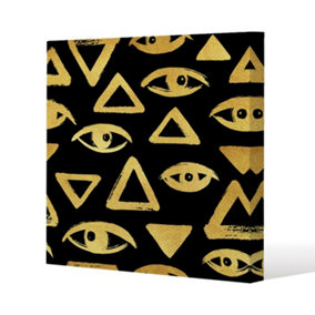 Eyes & Pyramids (Canvas Print) / 101 x 101 x 4cm