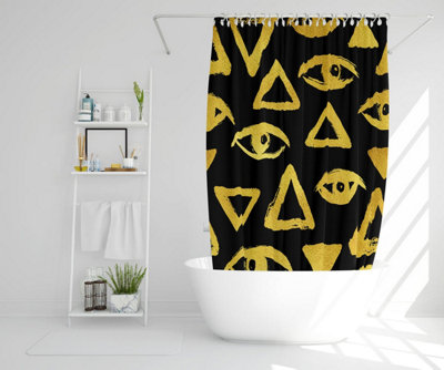Eyes & Pyramids (Shower Curtain) / Default Title Price Comparisons | Compare The Build
