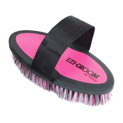 Ezi-Groom Horse Body Brush Bright Pink (200mm x 25mm) Price Comparisons | Compare The Build