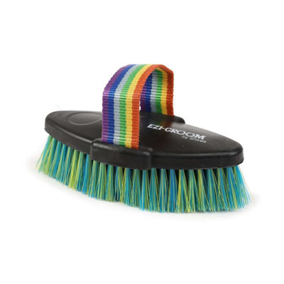 Ezi-Groom Shape Up Horse Body Brush Blue/Yellow (35mm x 165mm x 85mm) Price Comparisons | Compare The Build