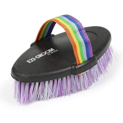 Ezi-Groom Shape Up Horse Body Brush Purple/Green (35mm x 185mm x 95mm) Price Comparisons | Compare The Build