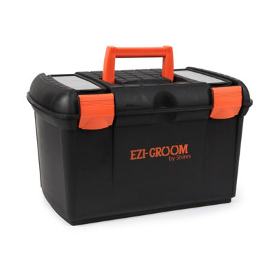 Ezi-Groom Two Tone Horse Tack Storage Box Black (One Size) | DIY at B&Q