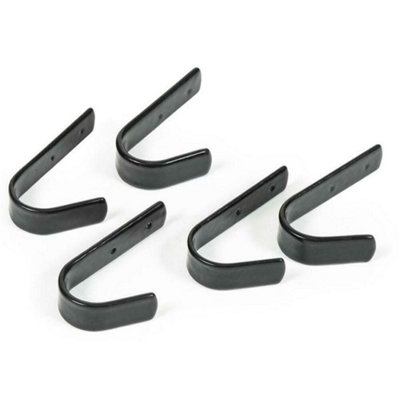 Ezi-Kit Stable Hook (Pack of 5) Black (4in)