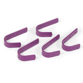 Ezi-Kit Stable Hook (Pack of 5) Purple (4in)