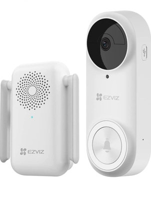 EZVIZ DB2 3MP Battery Video Doorbell White