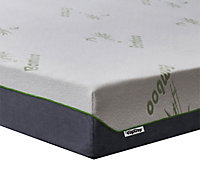 Ezysleep 18cm Bamboo Foam Mattress, Firm Comfort, Silent, Cleanable Cover, No Springs, Small Double 4FT, 122 x 200cm