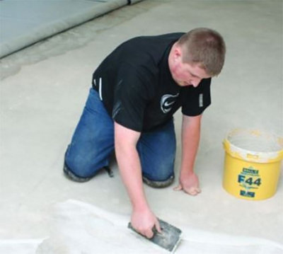 F Ball & Co F44 Vinyl & Flotex Adhesive   - 5ltr