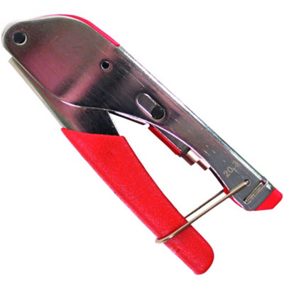 F Connector Crimping Tool Coaxial Compression Crimper RG59 RG6 Sky HD Satellite DIY at B&Q