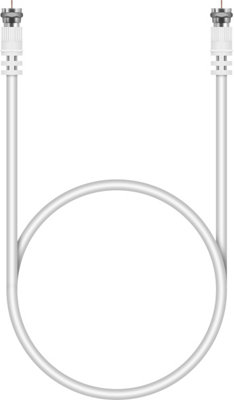 F Plug (M) To F Plug (M) White 3M F Type Plug/F Type Plug