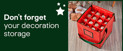 Explore Christmas decoration storage solutions at B&Q.