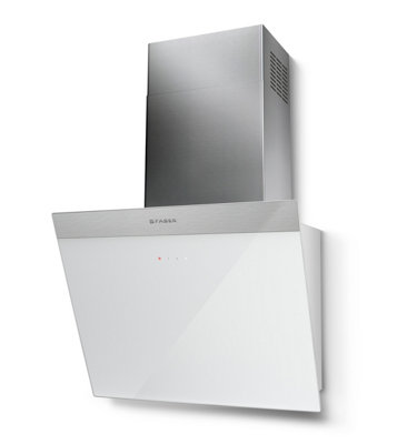 Faber Daisy B 55cm Wall Hood White Glass