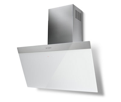 Faber Daisy B 80cm Wall Hood White Glass