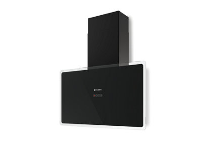 Faber Glam Fit 80cm Wall Hood Black Glass