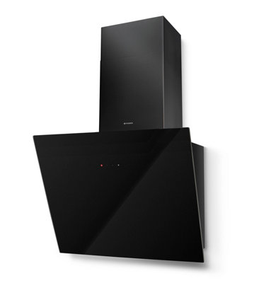 Faber Tweet 55cm Wall Hood Black Glass