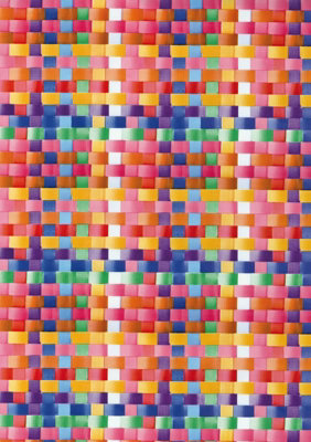 Fablon Sticky Back Self Adhesive Vinyl Basket Multicolour - 45cm X 2m FAB12902