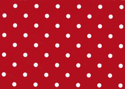 Fablon Sticky Back Self Adhesive Vinyl Polka Dot Red - 45cm X 2m FAB12594