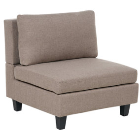 Fabric 1-Seat Section Brown UNSTAD