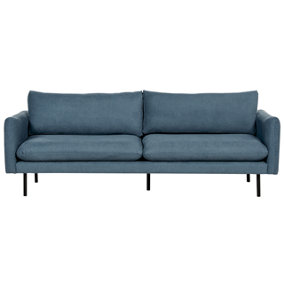 Fabric 3 Seater Sofa Blue VINTERBRO
