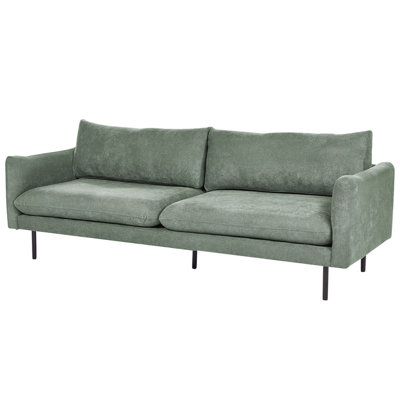 Fabric 3 Seater Sofa Green VINTERBRO