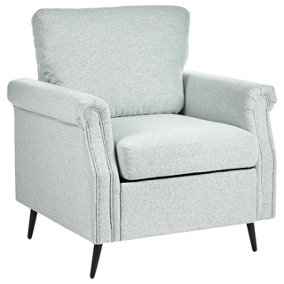 Fabric Armchair Light Grey VIETAS