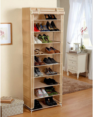 Covered shoe rack sale