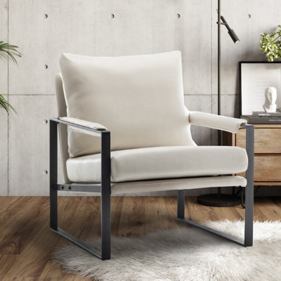 Fabric Cream Graziana Accent Chair